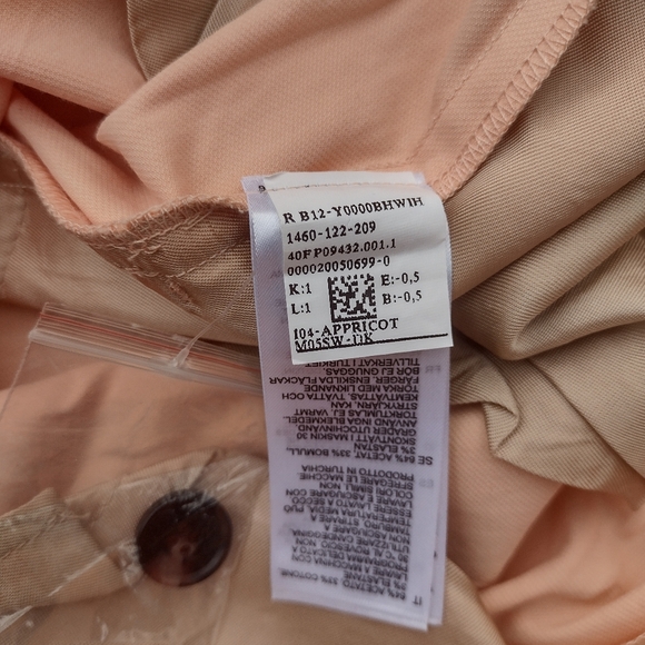 Reiss Malin High Waist Wide Leg Apricot Peach Dress Pants US 8 NWOT - Picture 10 of 11